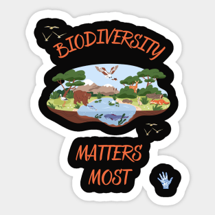 Biodiversity matters most Sticker